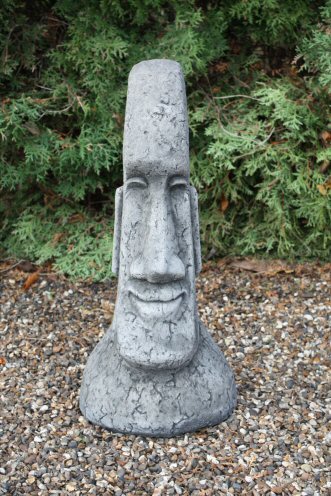 KEI15 Large Plain Male Easter Island Head